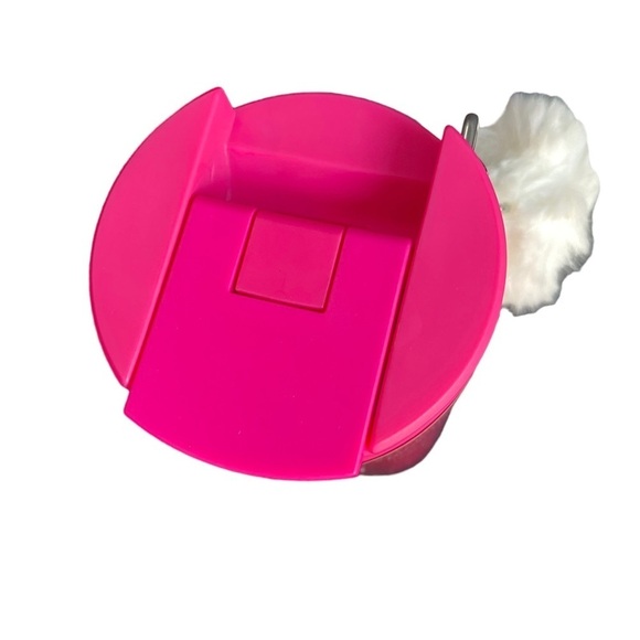 Starbucks hot pink white puff 16 Oz vacuum insulated tumbler 2023 holiday NEW 🌸 - Picture 2 of 3